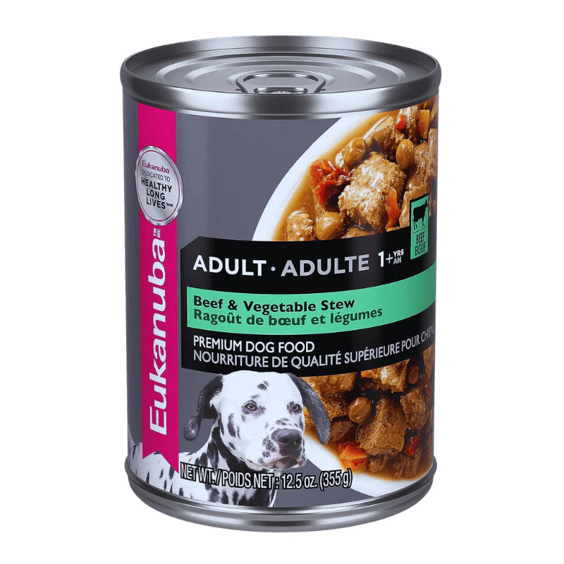 EUKANUBA -alimento húmedo enlatado- adulto -res y vegetales- 12.5oz