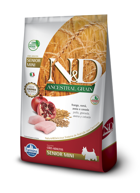 N&D FARMINA granos ancestrales senior mini -POLLO- 2.5KG