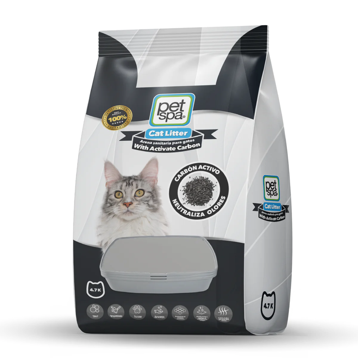 ARENA SANITARIA para gatos | PET SPA CARBON ACTIVO 4.7KG