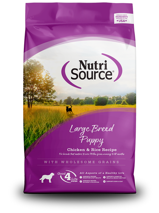 NUTRI SOURCE cachorro raza grande 26LBS