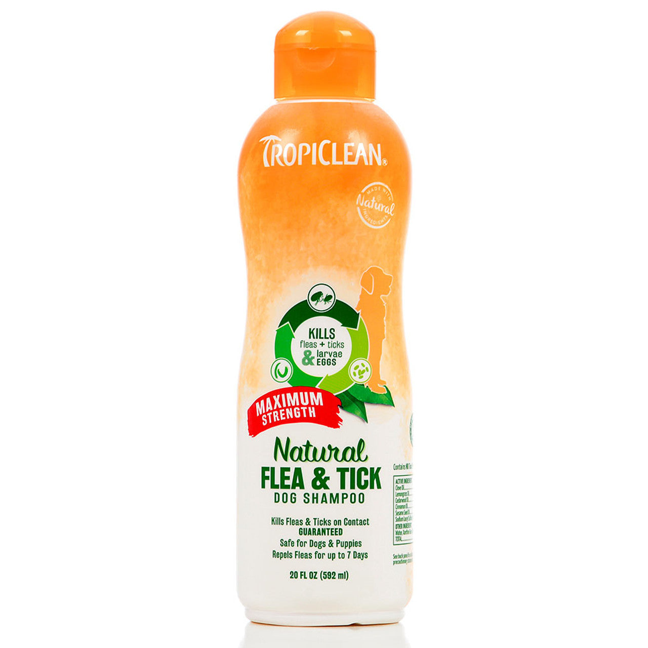 SHAMPOO | TROPICLEAN NATURAL contra pulgas & garrapatas 592ML