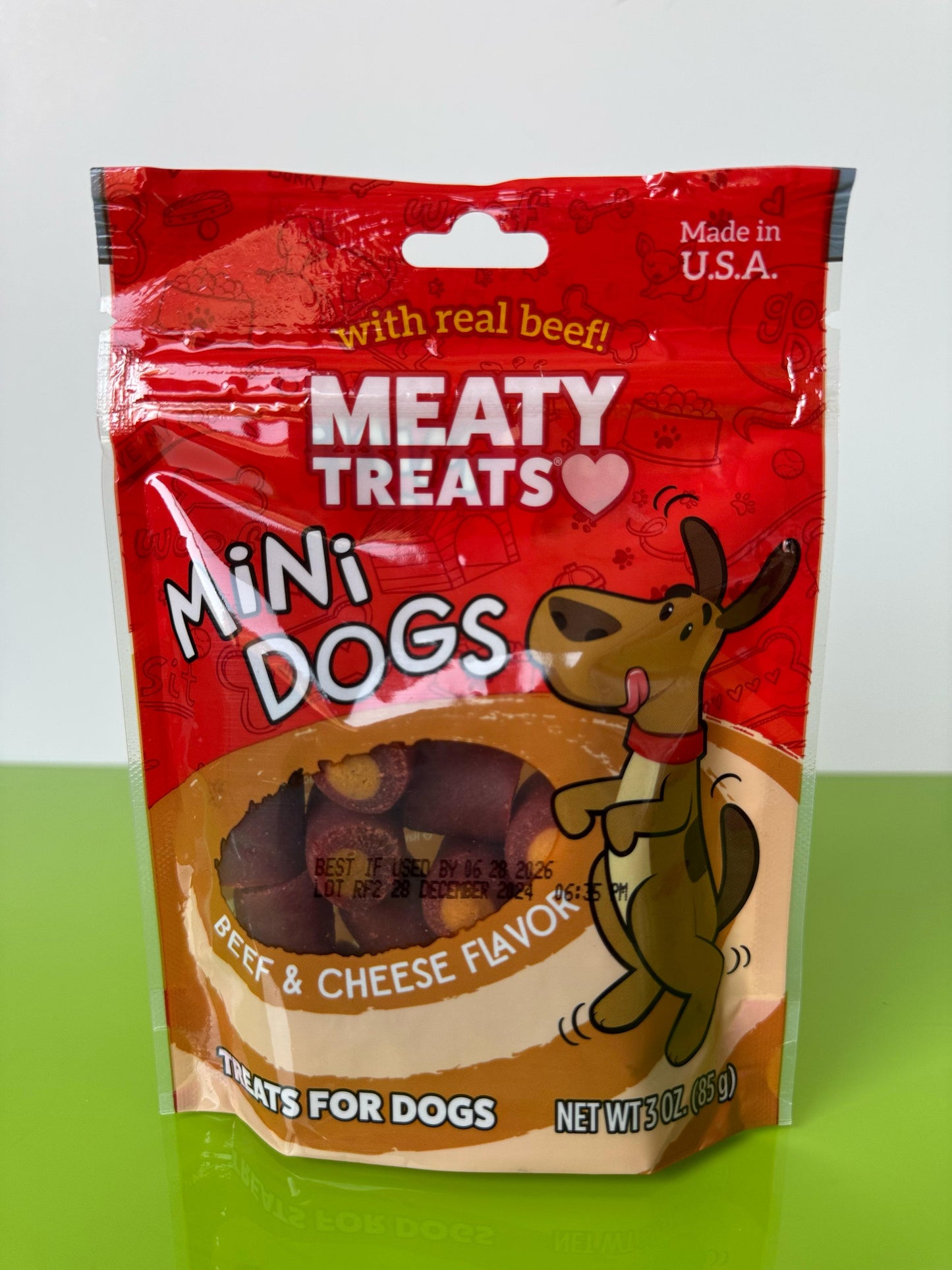 MEATY TREATS BAC'N CREATIONS MINI DOGS 3OZ