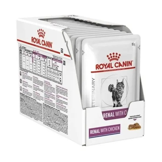 ROYAL CANIN -vet- gato adulto RENAL -alimento húmedo- POLLO 85GR
