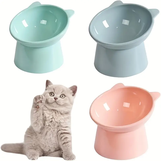 PLATO ELEVADO MULTICOLOR para gato