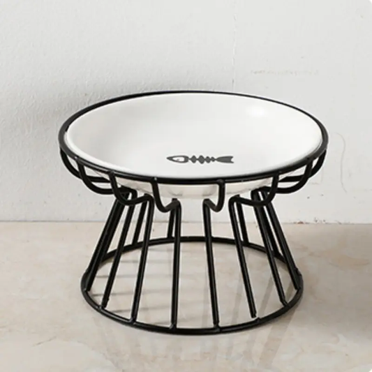 PLATO ELEVADO DE CERAMICA para mascotas