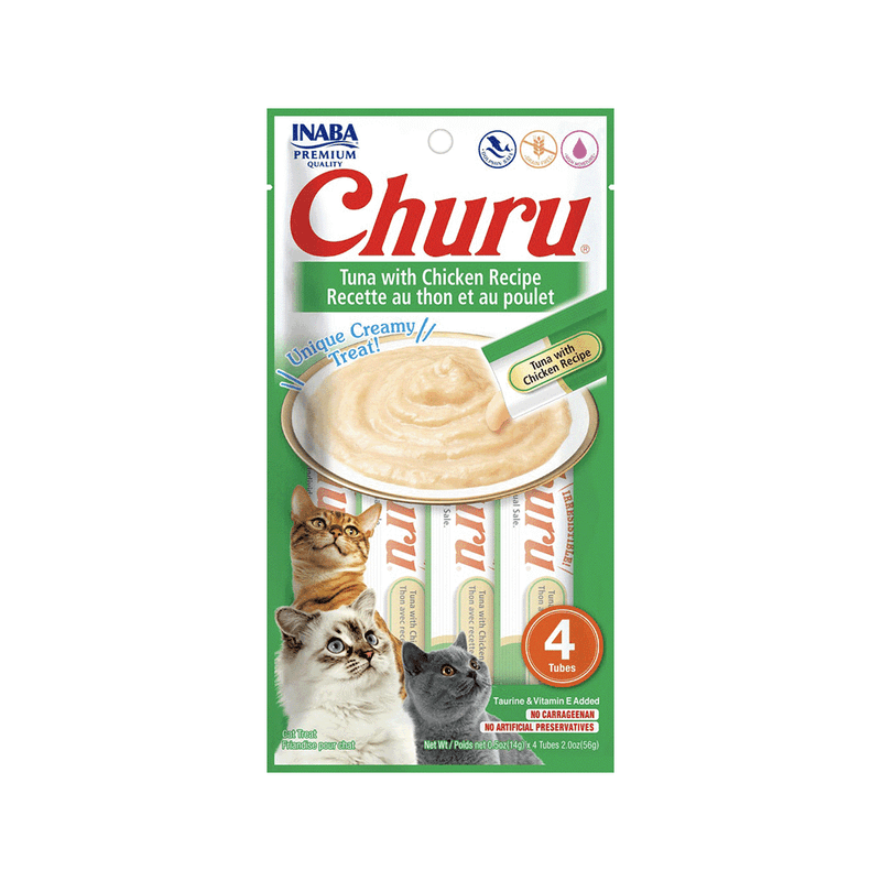 CHURU TUNA WITH CHICKEN 4 tubos 56GR