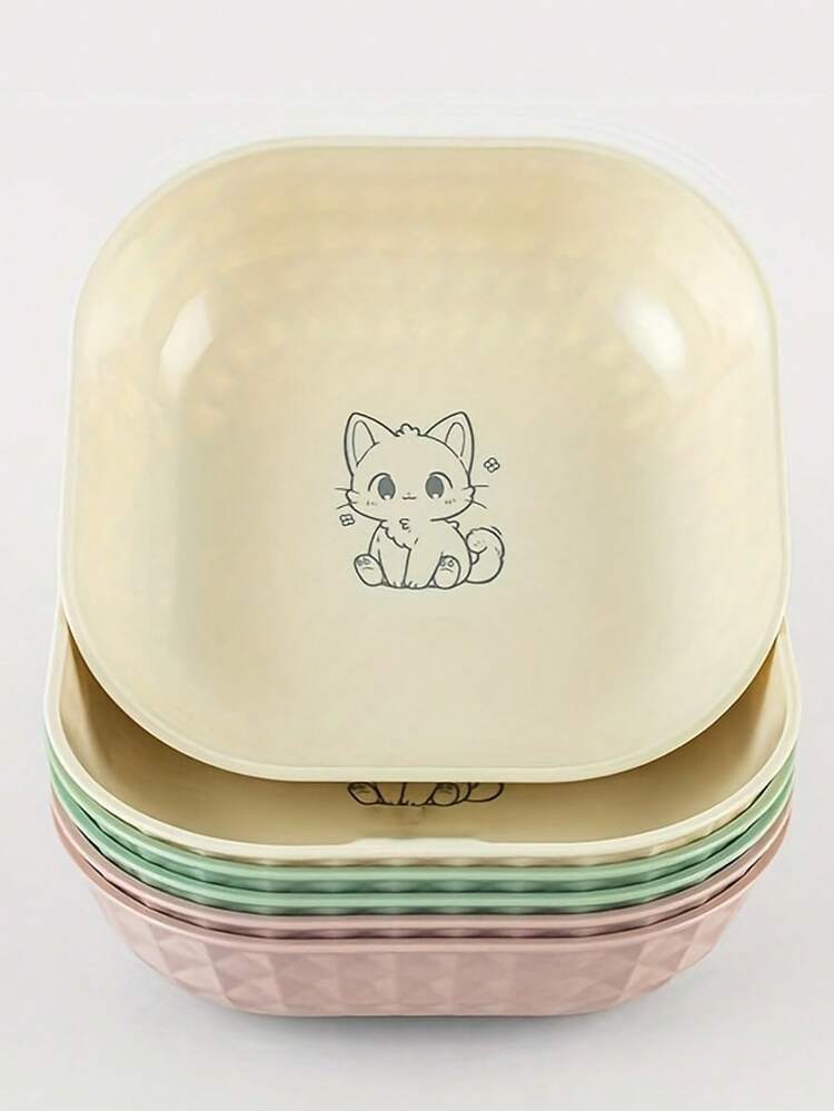 PLATO PLASTICO para gato -variedad de colores-