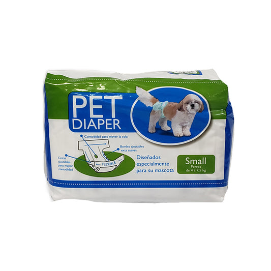 PAÑAL para perro talla "S" PQ 10 UND