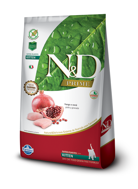 N&D FARMINA PRIME pollo & granada gatito 1.5KG