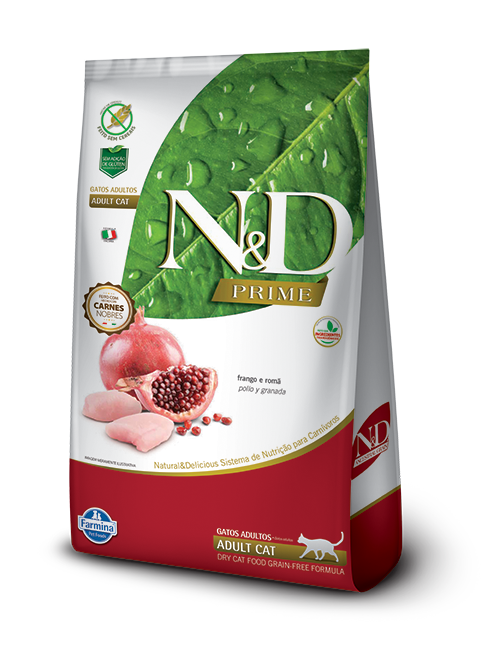 N&D FARMINA PRIME pollo & granada gato adulto 1.5KG