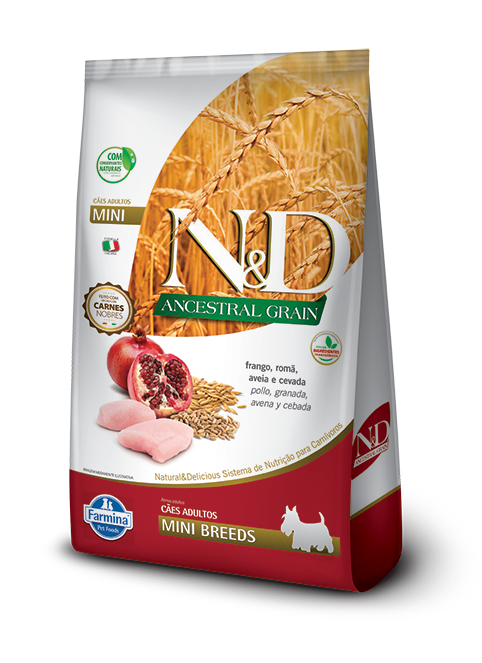 N&D FARMINA granos ancestrales adulto razas pequeñas -POLLO- 10.1KG