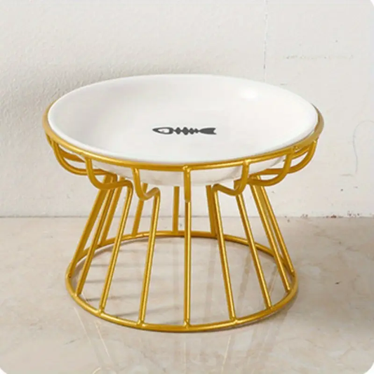 PLATO ELEVADO DE CERAMICA para mascotas