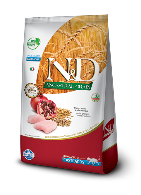 N&D FARMINA granos ancestrales gato adulto castrado 7.5KG