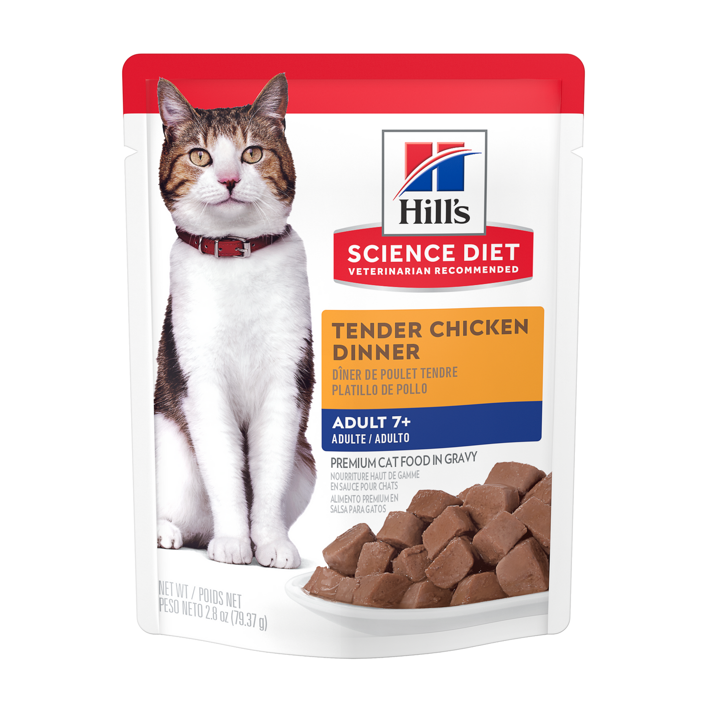 HILL's science diet Tender Chicken Dinner  -alimento húmedo gato senior 7+- 2.8 OZ