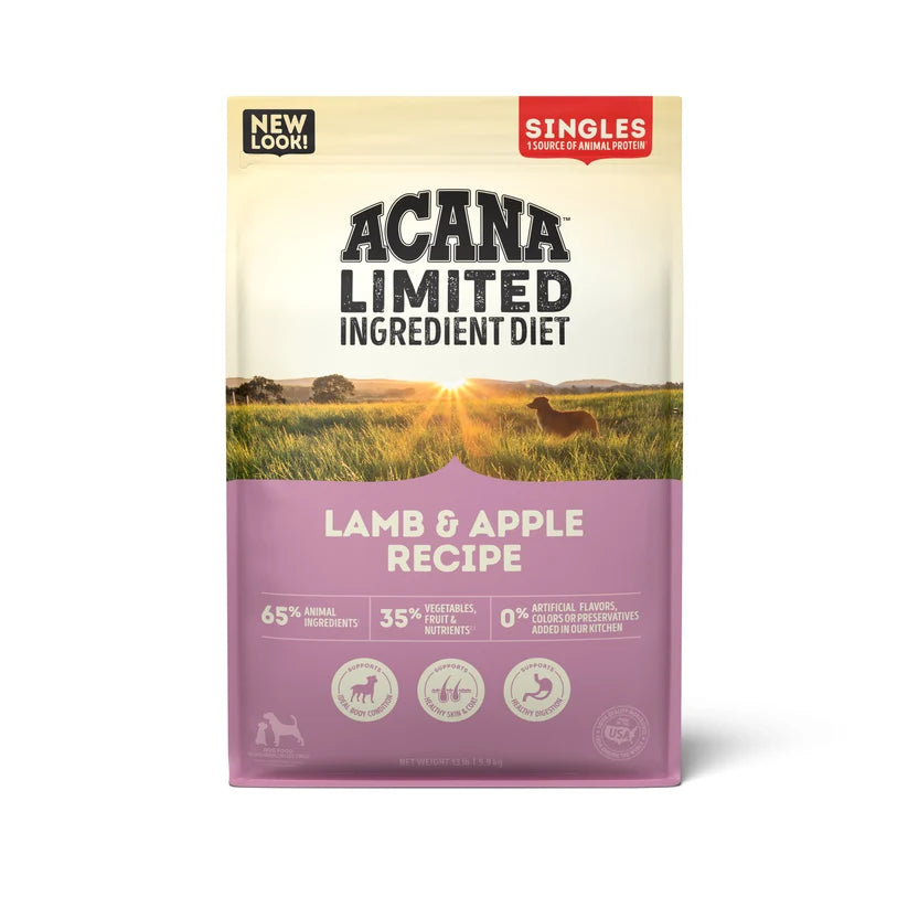 ACANA - Singles Lamb & Apple Recipe - todas las razas - perro adulto 4.5 LB
