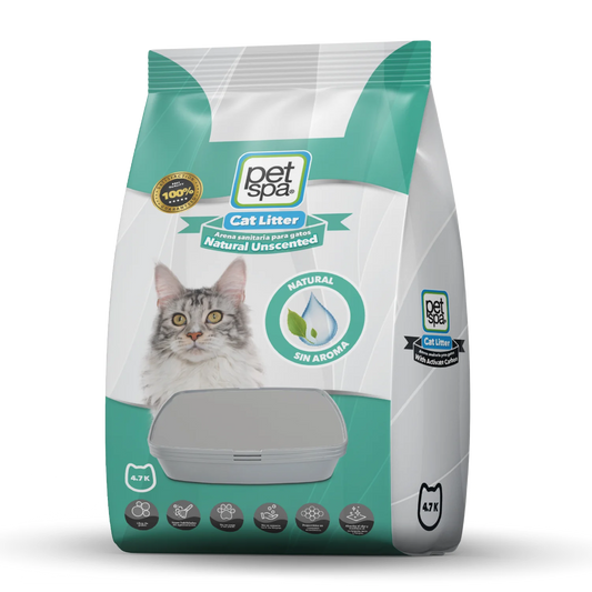 ARENA SANITARIA para gatos | PET SPA SIN PERFUME 4.7KG