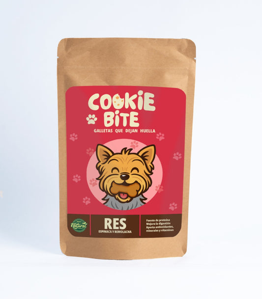 COOKIE BITE galletas de carne de RES 80 gramos