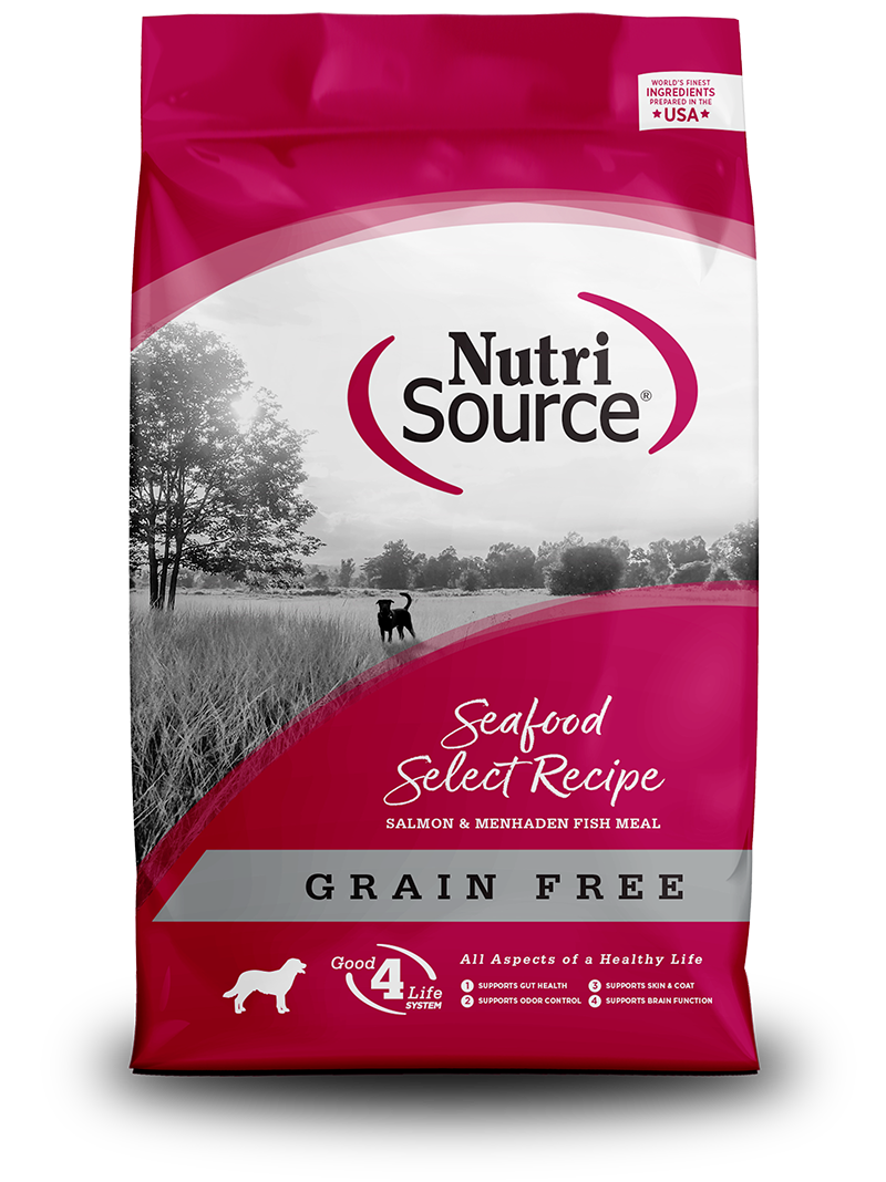NUTRI SOURCE adulto -LIBRE DE CEREALES- (salmón & guisantes) 4LBS