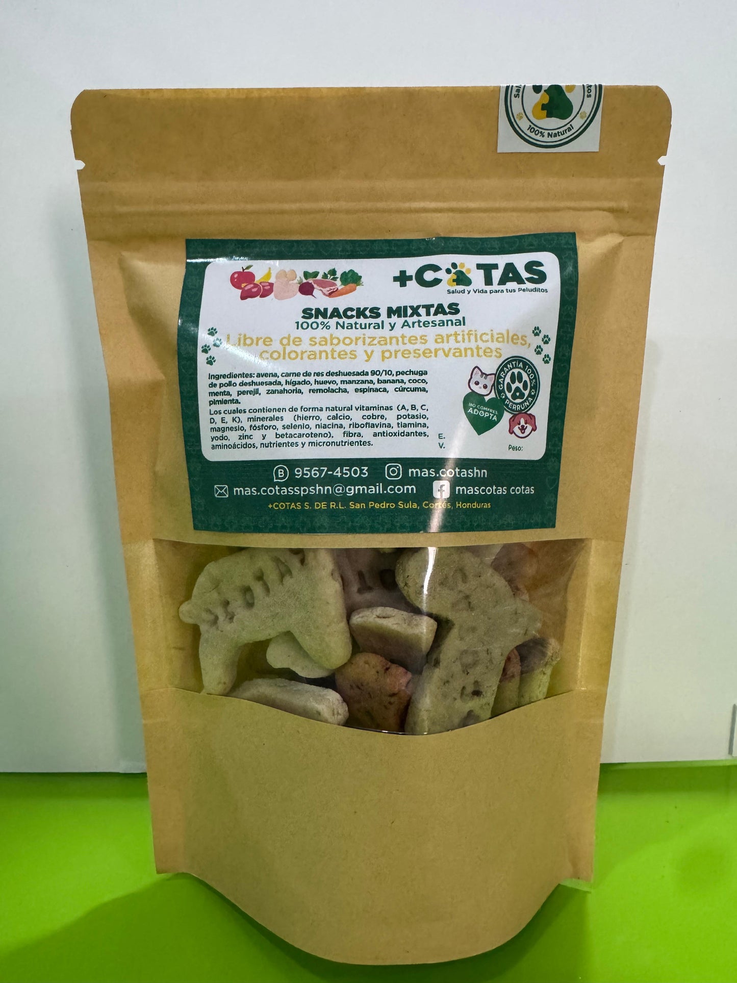 SNACK's & PREMIOS MIXTAS PARA PERROS +COTAS | 180GR