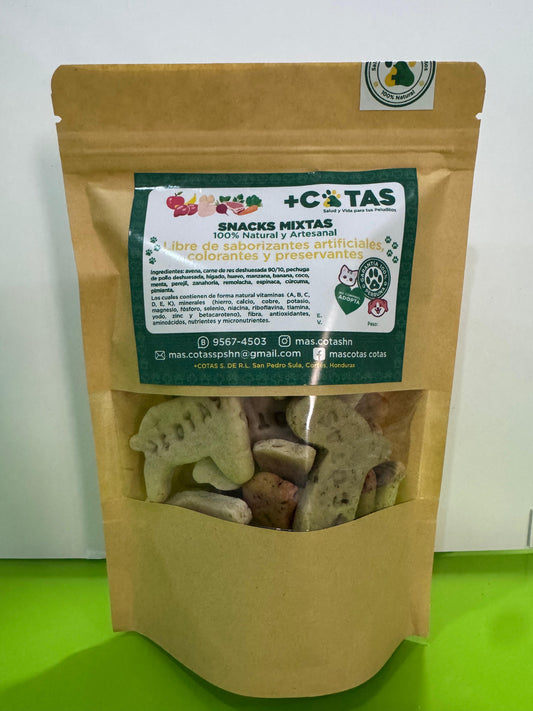 SNACK's & PREMIOS MIXTAS PARA PERROS +COTAS | 180GR