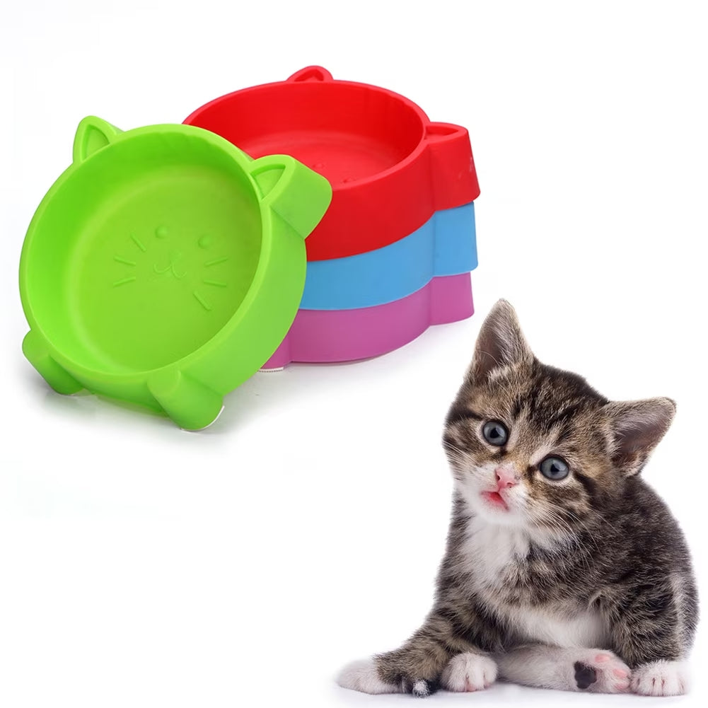 PLATO PLASTICO para gato -variedad de colores-