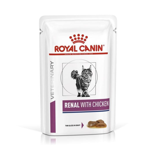 ROYAL CANIN -vet- gato adulto RENAL -alimento húmedo- POLLO 85GR