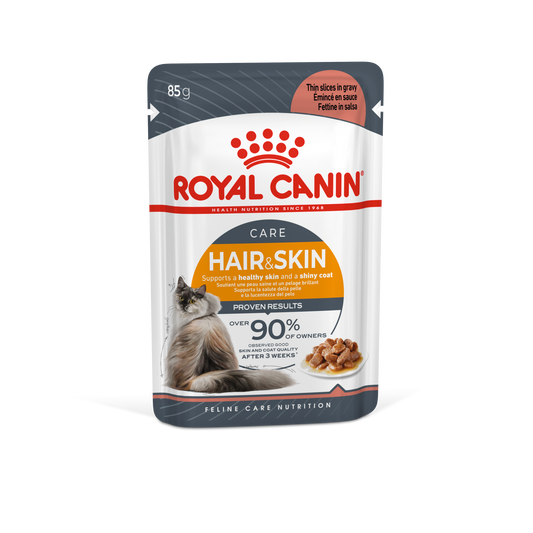 ROYAL CANIN gato adulto HAIR & SKIN CARE -alimento húmedo- 85 GRAMOS