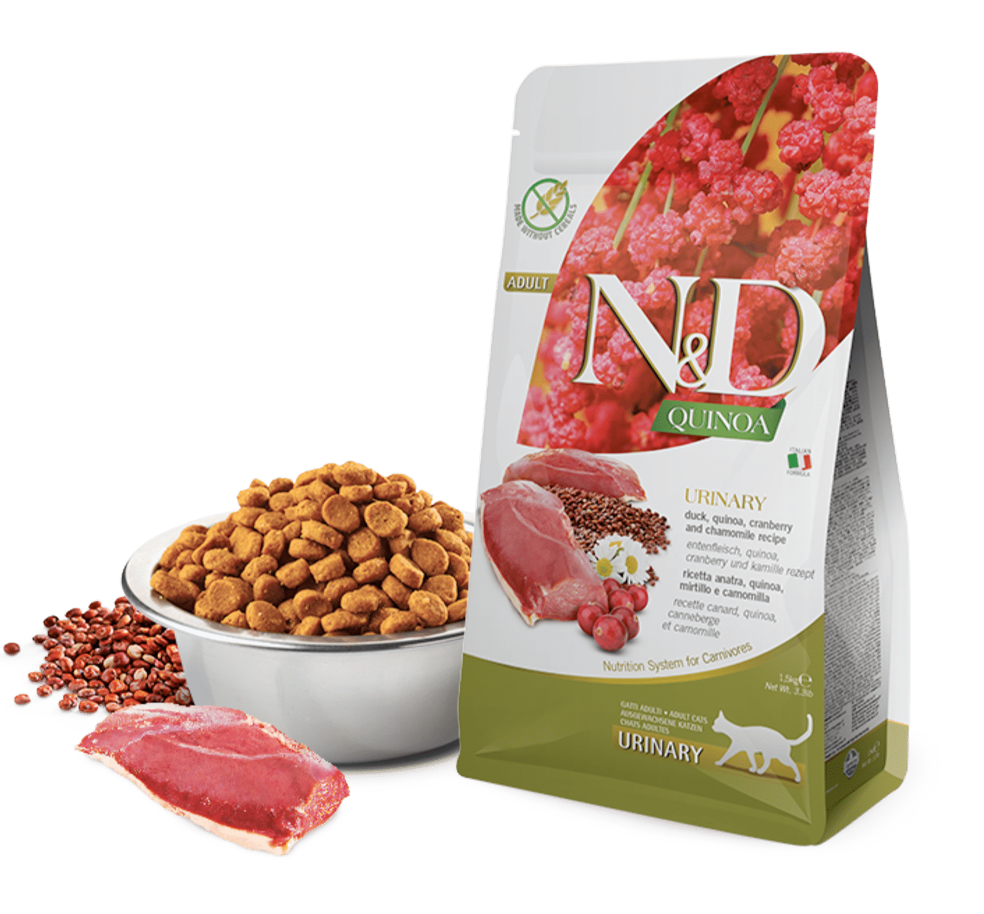N&D FARMINA QUINOA urinary gato adulto 1.5KG