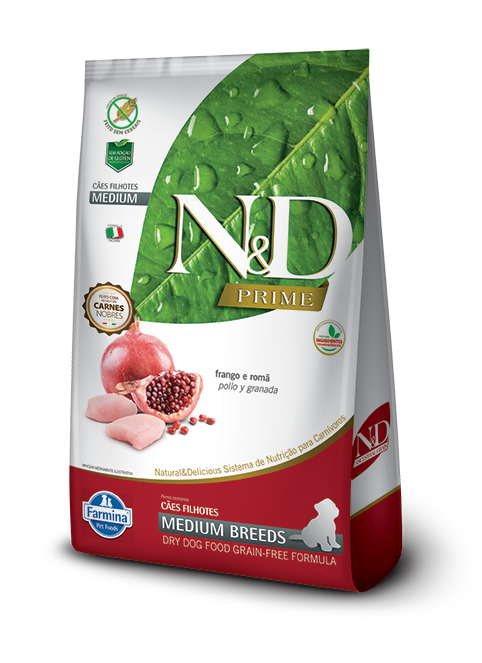 N&D FARMINA granos ancestrales cachorro razas medianas -POLLO- 2.5KG