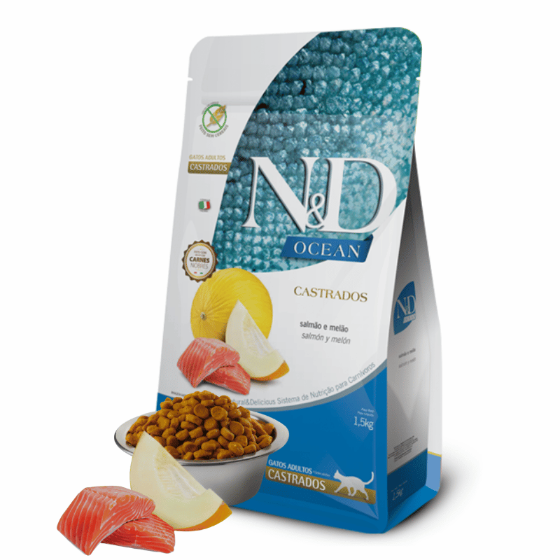 N&D FARMINA -OCEAN- gato adulto castrado 1.5KG