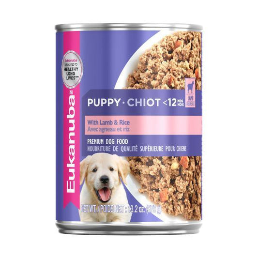 EUKANUBA -alimento húmedo enlatado- cachorros -cordero & arroz- 12.5oz