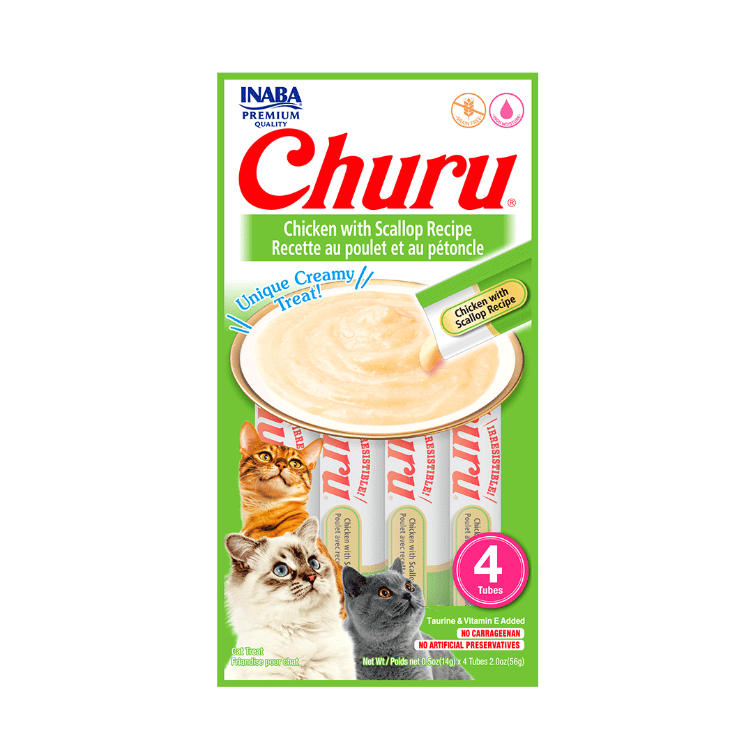 CHURU CHICKEN WITH SCALLOP 4 tubos 56GR