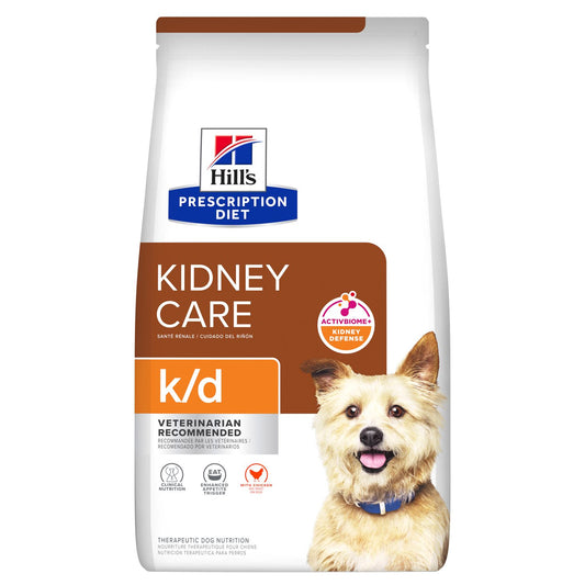 HILL's prescription diet kidney care K/D perro adulto 8.5LBS